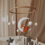 sleepy fox cot mobile