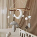 moon and stars cot mobile