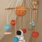 handmade astronaut baby mobile complete set